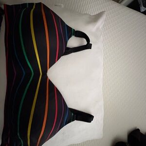 torrid Black Rainbow-Striped wireless bra